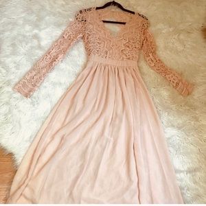 Lulu’s Awake Blush Pink Dress